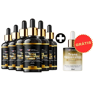 Resveratrol - Trans Resveratrol Gold | Compre 6 + 1 Sérum Grátis