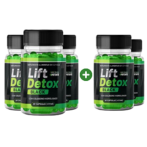 Lift Detox Black - Compre 3 Frascos e Leve 5 Lift Detox