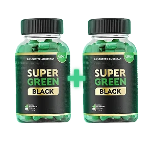 Super Green Black - Detox Natural | Kit 2 Frascos