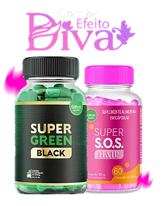 Kit Super Green Black + S.O.S Hair | Saúde e Beleza