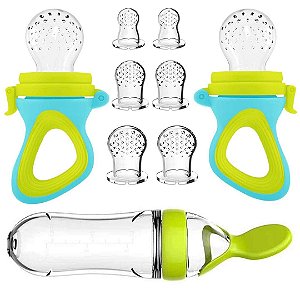 Mamadeira de Silicone com Colher Integrada – Alimentação Segura e Prática