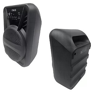 CAIXA DE SOM BLUETOOTH RADIO KARAOKE MICROFONE MEGAFONE PORTATIL LED USB SD AMPL