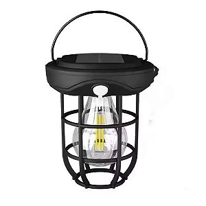 Luminária Lampião Recarregável Solar Com Sensor KR501