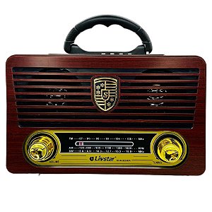 Rádio Retrô 3 Bandas FM AM SW CNN-3223 (SOMCNN3223BR)