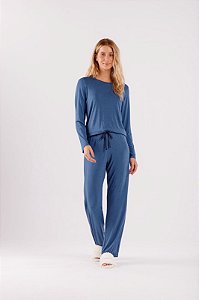 Pijama Cor com Amor Manga Longa Estrela