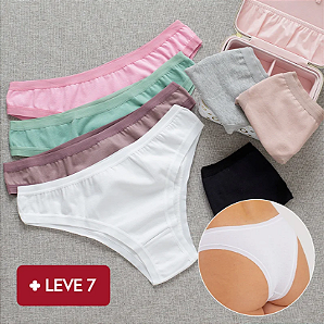 Calcinha Soficotton Kit Semaninha - Algodão - Cores Variadas - 7 unidades