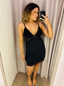 Camisola Del Valle C/ Detalhes em Tule e Amarração em Fita Cetim