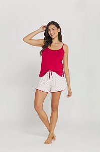 Pijama Danka Feminino Alçinha Vermelho