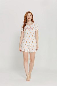Pijama Danka Feminino Curto Capivara
