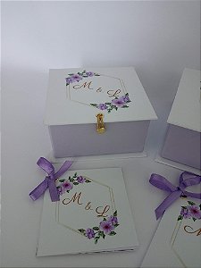 Caixa cartonada para padrinhos de casamento