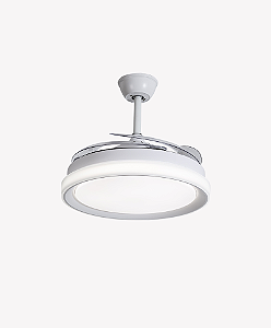 VENTILADOR DE TETO RETRÁTIL AIR PLUS MULTICOR DIM BRANCO BIVOLT