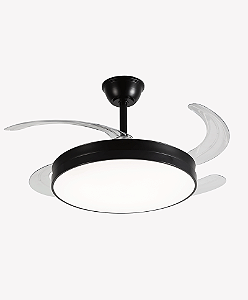 VENTILADOR DE TETO RETRÁTIL AIR LITE PLAFON MULTICOR PRETO BIVOLT