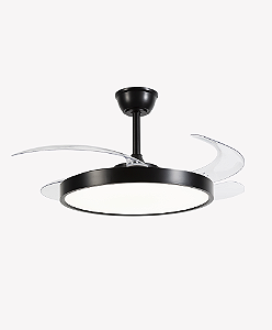 VENTILADOR DE TETO RETRÁTIL AIR BASE MULTICOR PRETO BIVOLT