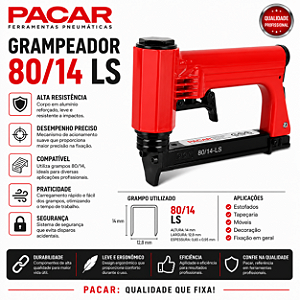 Grampeador para Tapeceiro PACAR 80W-LS