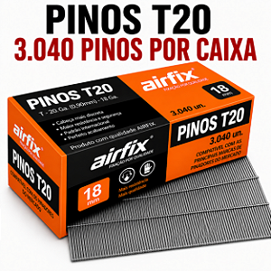 Pinos T20 Airfix 3.040 Pinos Galvanizados Para Pallet Madeira Estrutural Alta Fixação