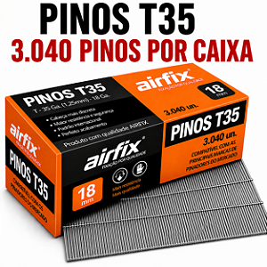 Pinos T35 Airfix 3.040 Unidades Para Fixação Estrutural Madeira Pallet e Caixa