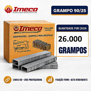 Grampo 90/25 - caixa c/ 26.000 grampos