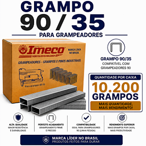 Grampo 90/35 - caixa c/ 10.200 grampos