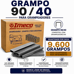 Grampo 90/40 - caixa c/ 9.600 grampos
