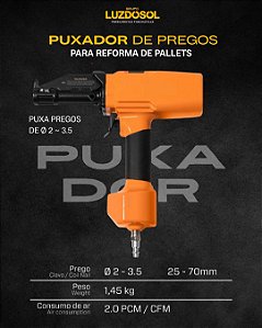 LANÇAMENTO!!! Puxador De Pregos Pneumático Airfix Desmontagem Palete