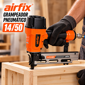 Grampeador 14/50 Airfix Linha 14 Para Estofaria Madeira Montagem Industrial Profissional