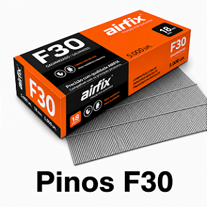 Pinos F30 Airfix 5.000 Pinos Tipo F Galvanizado Para Pinador Marcenaria Móveis MDF e Porta