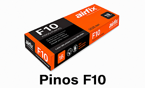 Pinos F10 Airfix 5.000 Unidades 18GA Galvanizado Para Pinador Marcenaria Acabamento Fino