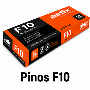 Pinos F10 Airfix 5.000 Unidades 18GA Galvanizado Para Pinador Marcenaria Acabamento Fino