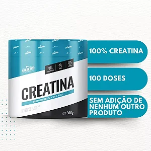 Kit Creatina Monohidratada 300g Pura SharkPro + Amostra De Degustação