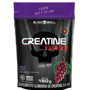 Creatina Turbo Refil Black Skull 150g Uva