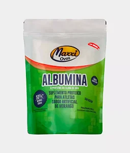 Albumina 500g - Proteina Do Ovo - Sabor Morango - Maxxi Ovos