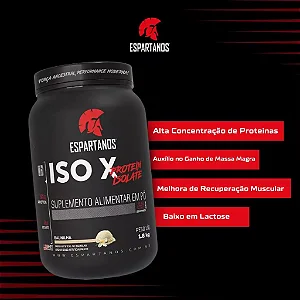 Whey Protein Isolado ISO X 100% Pure Isolate 1800g - Espartanos