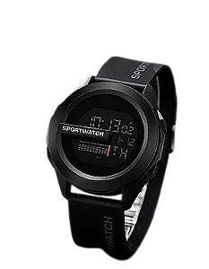 Relógio Sportwatch - Aprova d'água - Preto