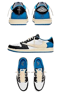 Tênis Jordan - Travis Scott - Azul