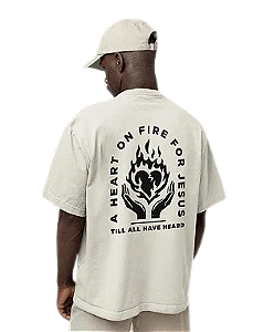 Camisa Oversized - Heart on Fire