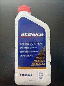 Óleo sintético motor ACDelco SAE 0W20 API SN