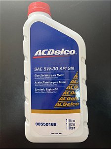 Óleo motor sintético ACDelco SAE 5W30 API SN