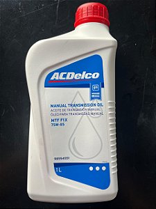 Óleo lubrificante 100% sintético para transmissão manual ACDelco MTF F1X 75W85