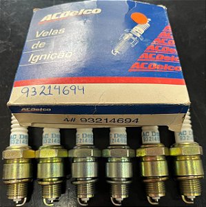 Jogo com 6 velas de ignicao Original GM ACDelco Omega