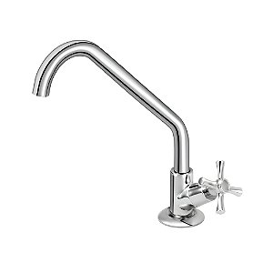 Torneira Cozinha Bancada Bica Alta Perflex - Cromado