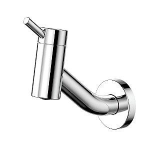 Torneira Banheiro Parede Bica Baixa Docol Lóggica - Cromado