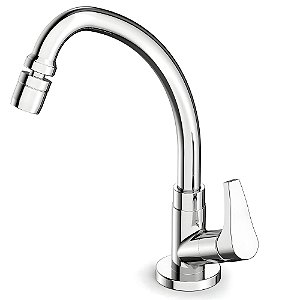Torneira Cozinha Bancada Bica Alta Celite Like - Cromado