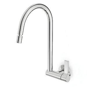 Torneira Cozinha Parede Bica Alta Celite Lix - Cromado