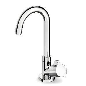 Torneira Banheiro Bancada Bica Alta Celite Fit - Cromado