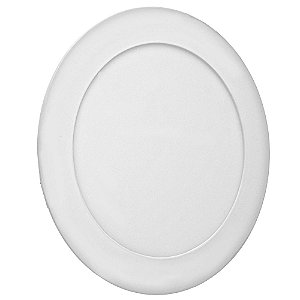 Plafon LED 12W Redondo Embutir Branco Quente