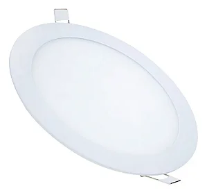 Plafon LED 18W Redondo Embutir Branco Frio
