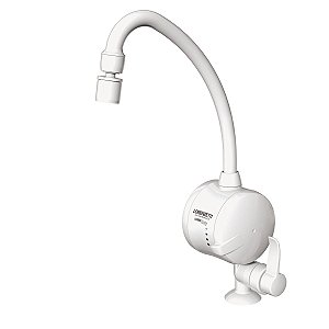 Torneira Elétrica Bancada Lorenzetti Easy Branca 4T - 220V