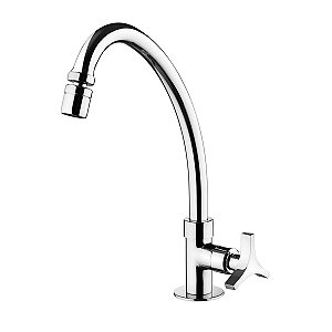 Torneira Cozinha Bancada Bica Alta Lorenzetti Loren Trio