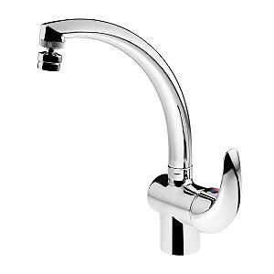 Torneira Monocomando Cozinha Bancada Bica Alta Lorenzetti Allure