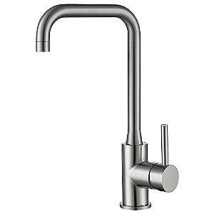 Torneira Monocomando Cozinha Bancada Bica Alta Lorenzetti Loft Nickel Escovado